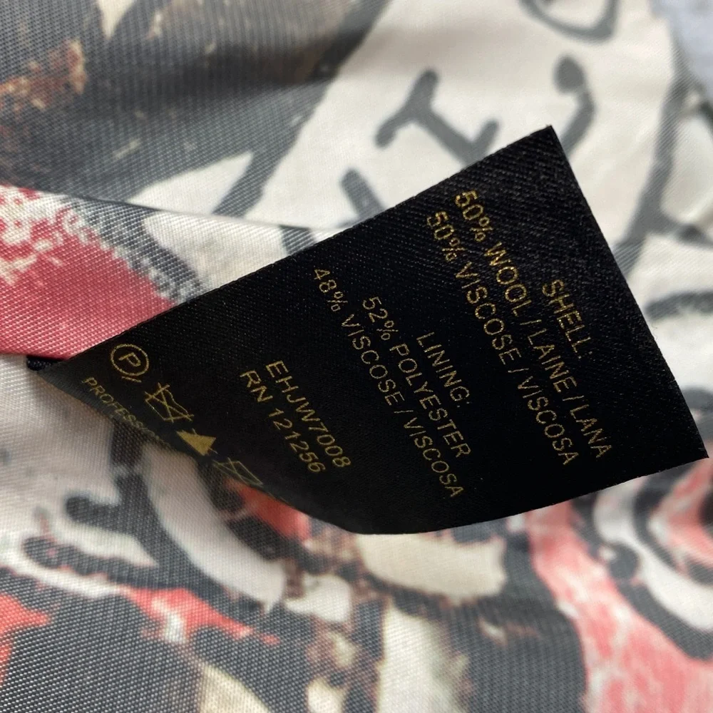 Vtg Ed Hardy military style jacket S Christian Audigier wool blend steampunk Y2K - Picture 11 of 12